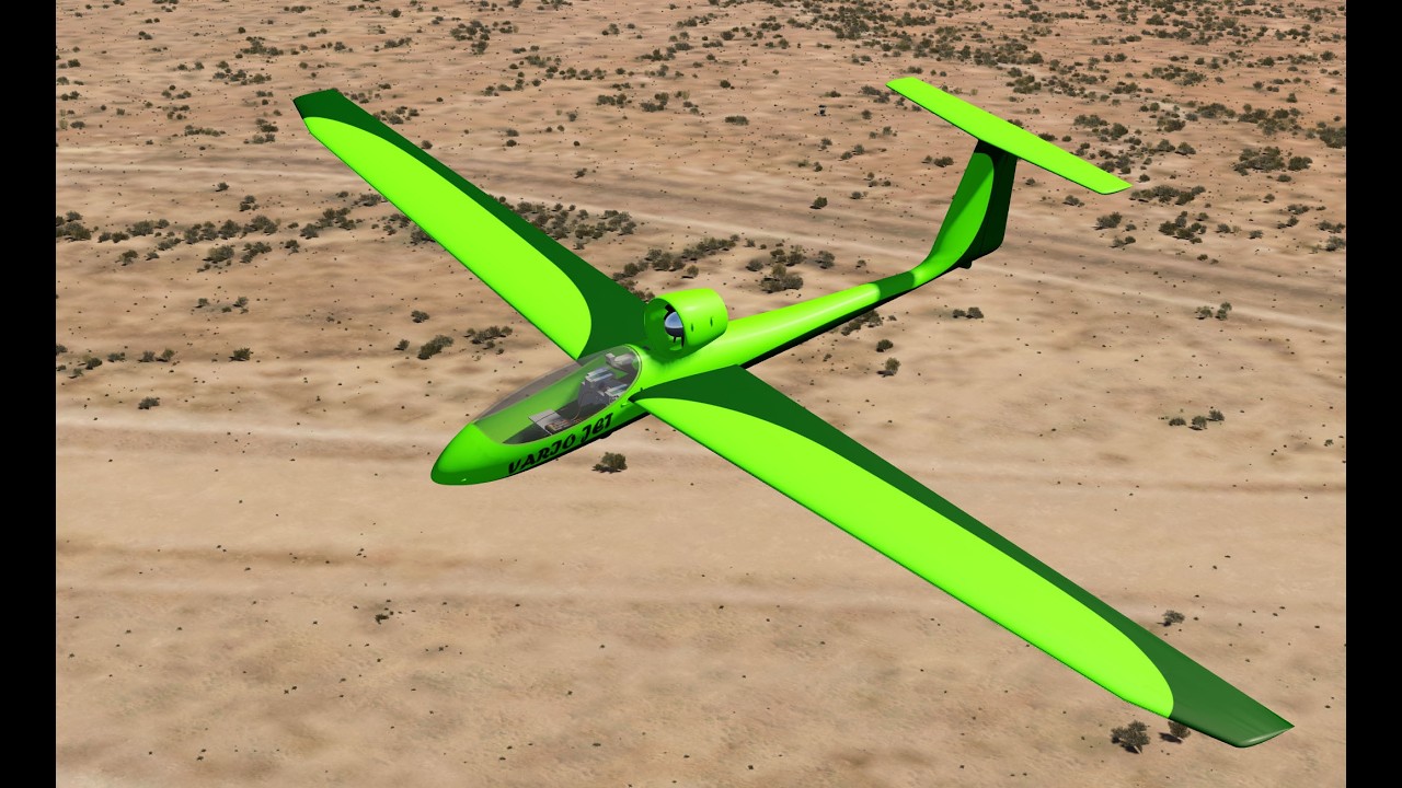 VarioJet turbine powered glider for Aerofly RC