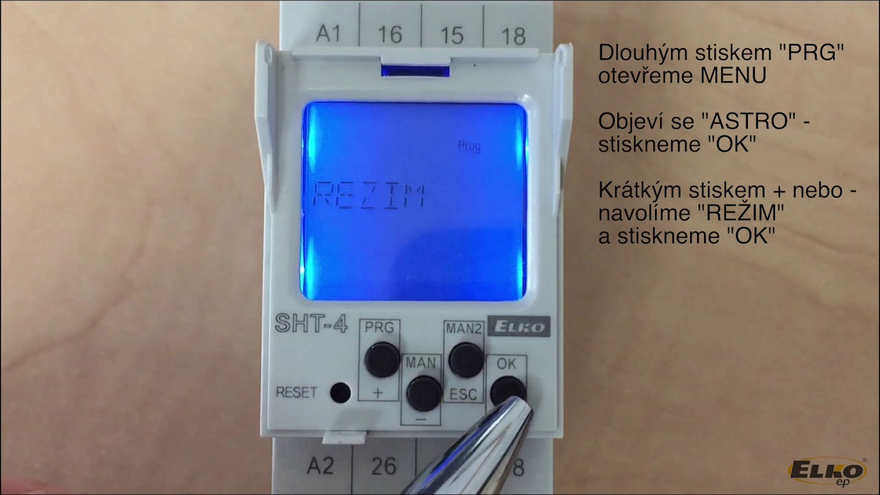 SHT 4 vypnutí astro režimu