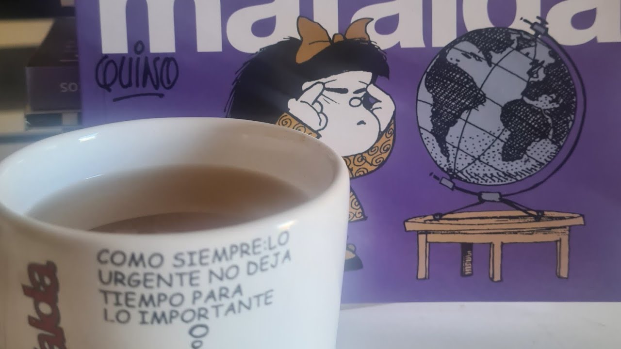 Hablando en vivo de Mafalda del genial Quino
