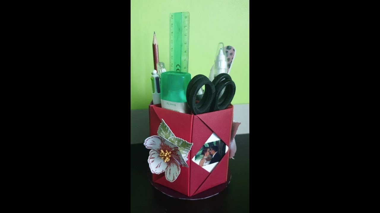 Tuto Objet 3D - Tourniquet de bureau porte crayons *Scrap et Gourmandises*