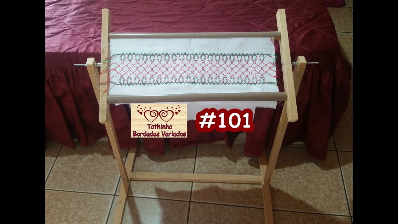 BASTIDOR PARA BORDAR - Tathinha Bordados #101