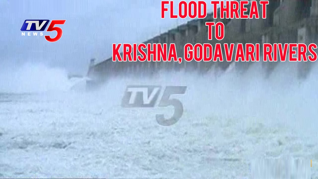 AP, TS Projects Filled with Flooded Water | Flood Threat to Krishna, Godavari Rivers | TV5 News