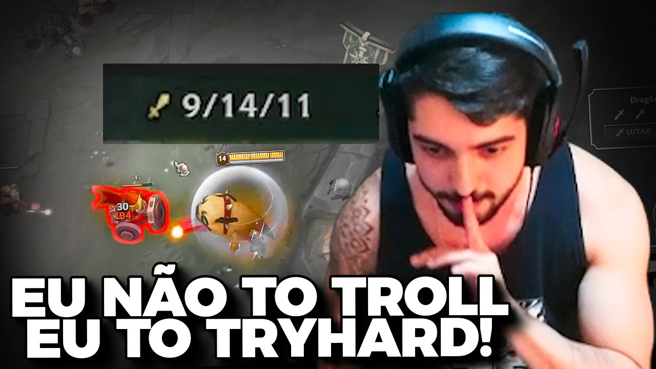 EU N&Atilde;O TO TROLL, ISSO &Eacute; TRYHARD!! | CORTES DO JUKES