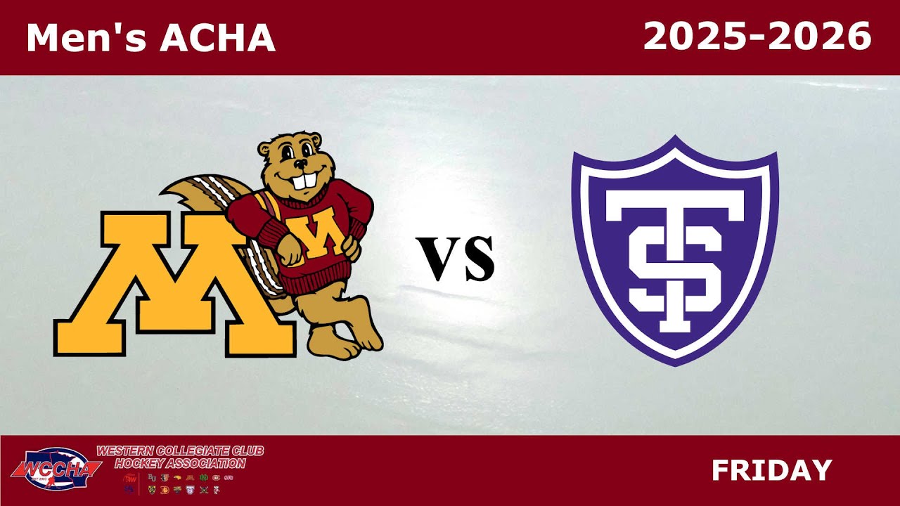 UM Gophers vs UST Tommie's  | Game 1 |ACHA MD2 | College Hockey | 2025-2026
