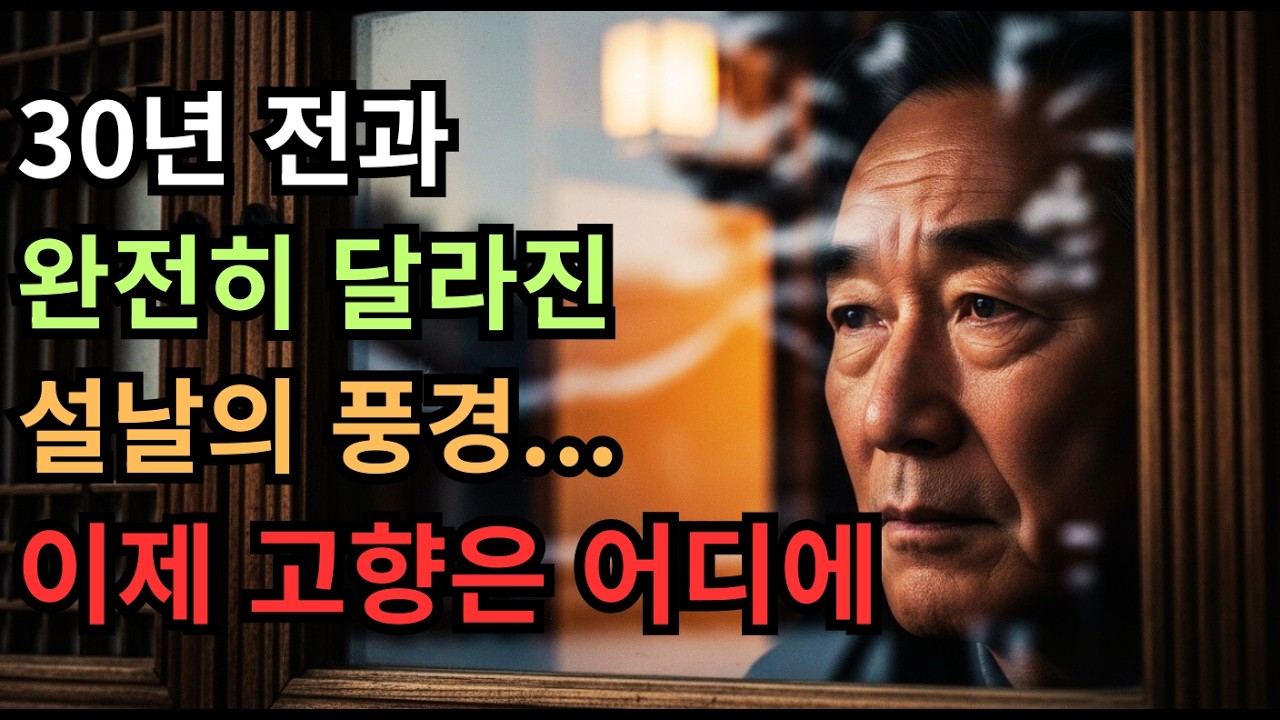 30년 전과 180도 달라진 설날    70대가 본 씁쓸한 진실