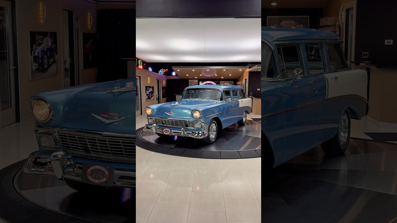 This beautiful 9 passenger 1956 Chevrolet 210 Beauville Wagon is Available Now!