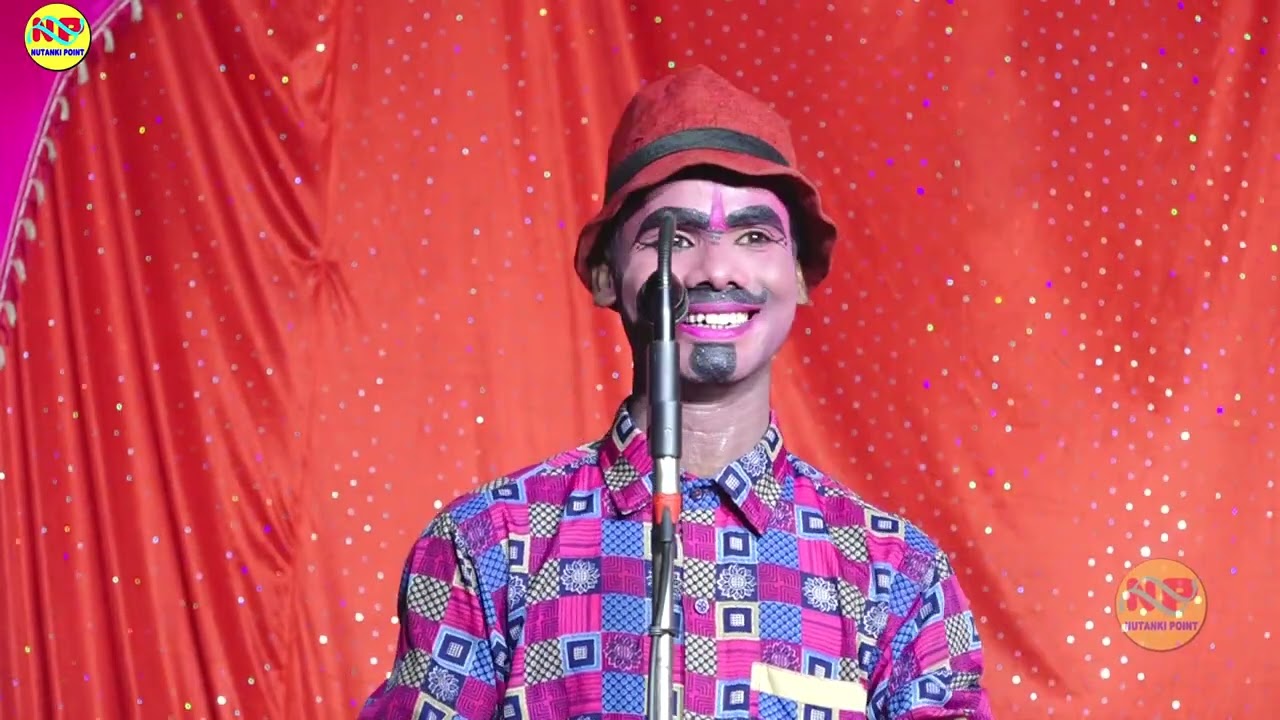 खुशबू रानी की नौटंकी # कॉमेडी# हे करैला के पापा जोकर ने किया देवी गीत#mahendrasarojkinautanki