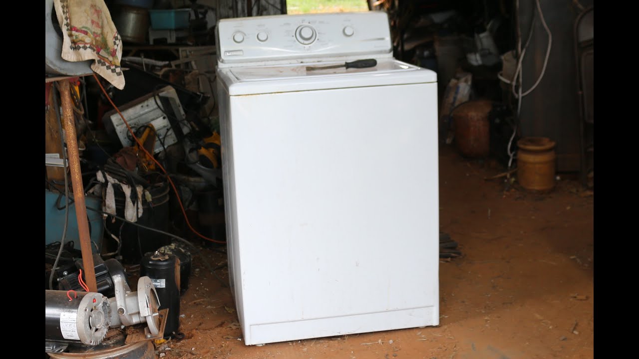 Scrapping out a Washing Machine for Copper Wire, and Aluminum