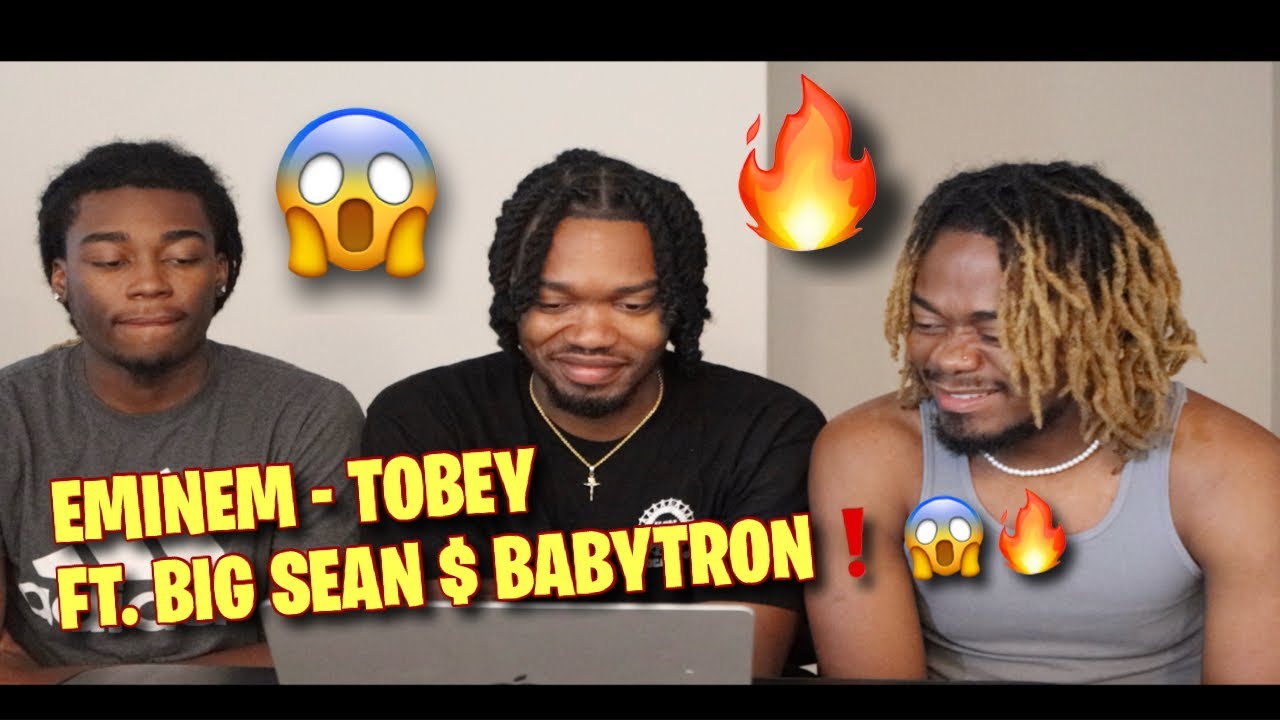 EMINEM CLEARING YOUR TOP 5!? EMINEM - TOBEY FT.  BIG SEAN & BABYTRON!! (REACTION)