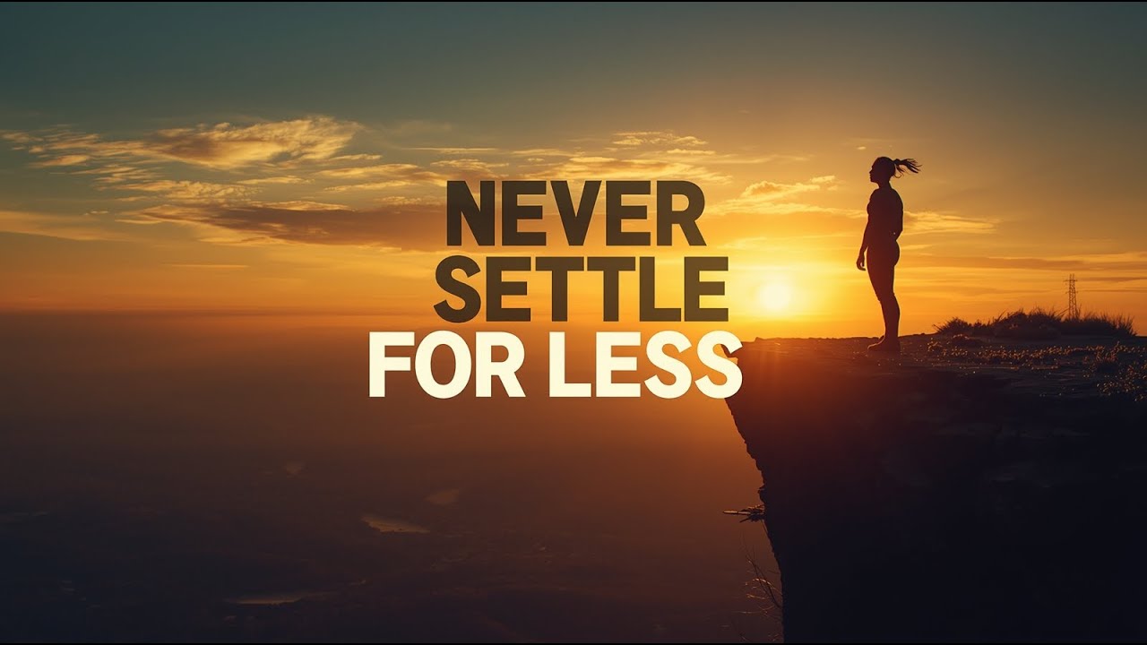 Never Settle for Less