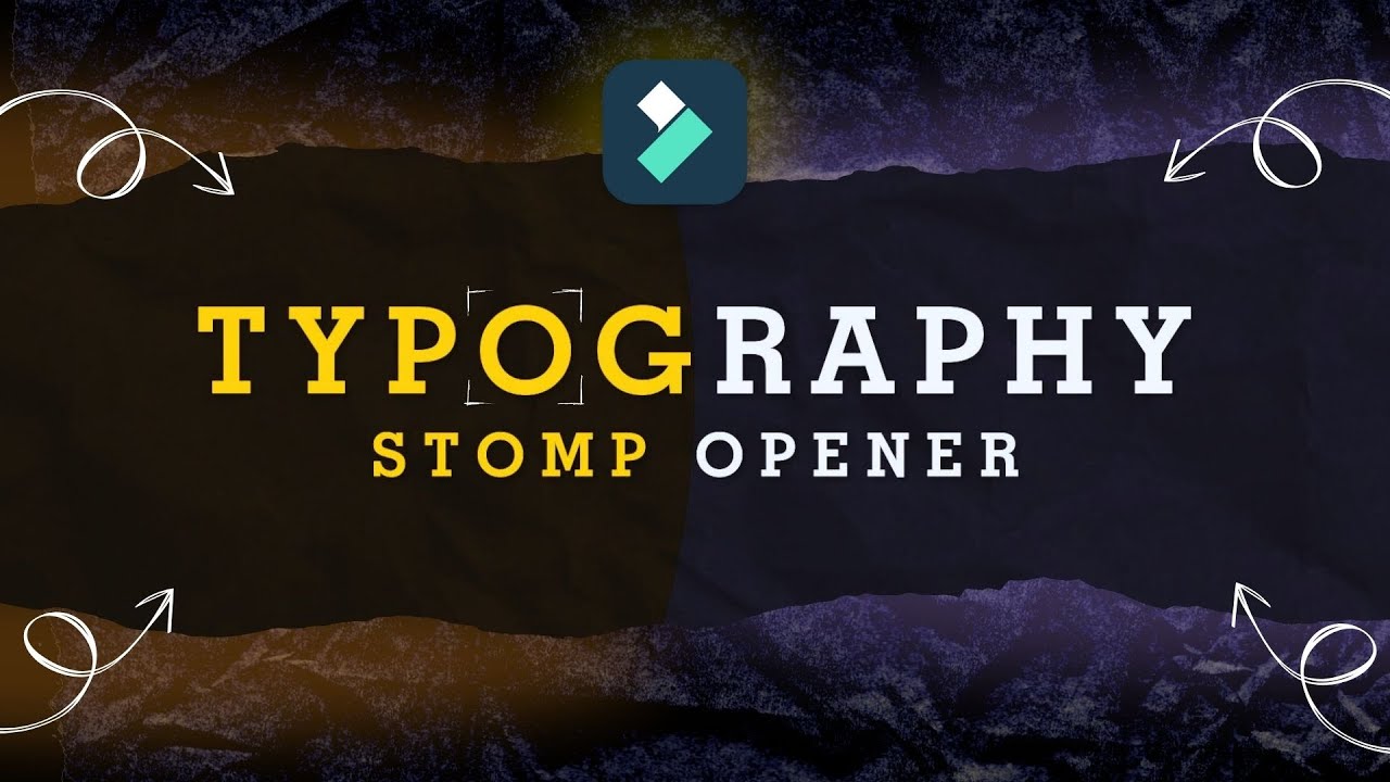 Create Stomp Text Opener in Filmora 13 | Typography Video Opener