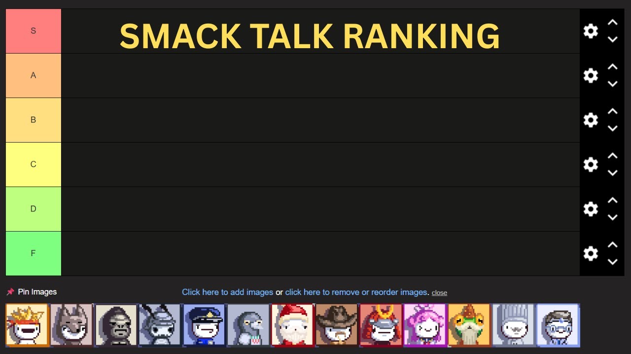 Smack Talk Rankings (alien cat update)