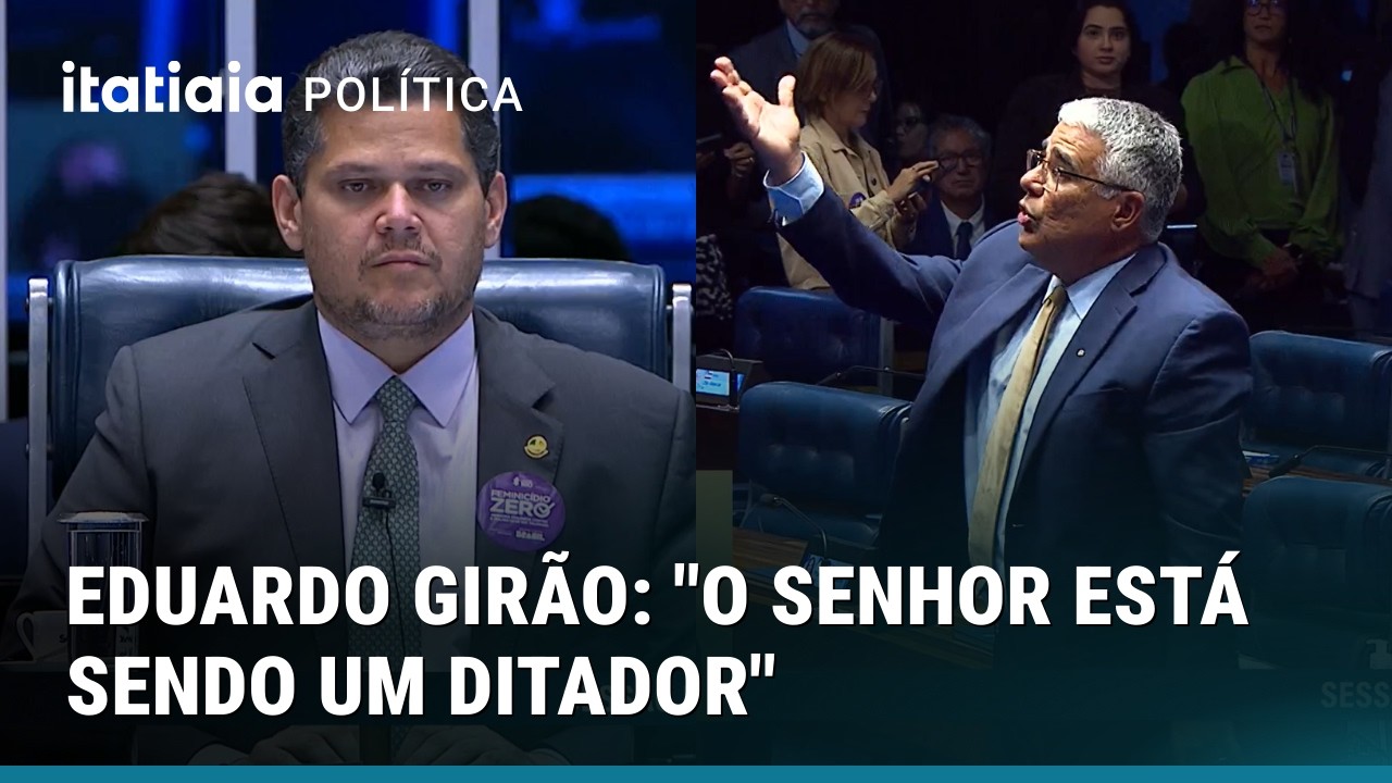 ALCOLUMBRE NEGA MINUTO EXTRA A GIRÃO NO PLENÁRIO E SENADOR O CHAMA DE 