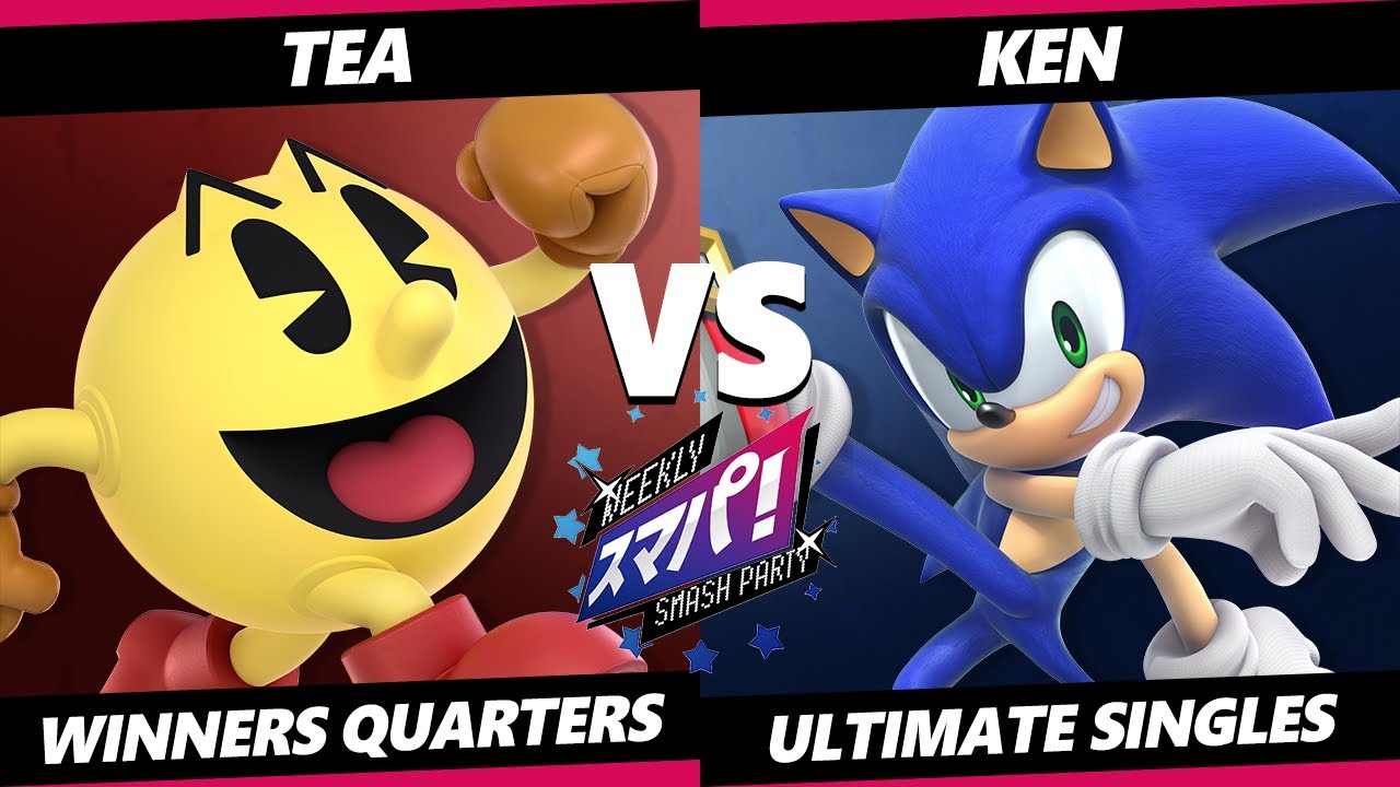 Sumapa 173 - Tea (Pac-Man) Vs. KEN (Sonic) Smash Ultimate - SSBU