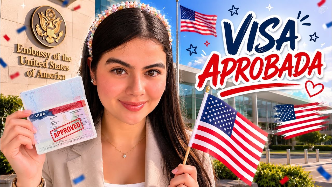 Así me aprobaron LA VISA AMERICANA 🇺🇸✈️ . *Esto me preguntaron* | Nani Rico