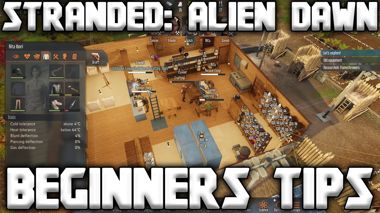10 Beginners Tips for Stranded Alien Dawn | Survival Game Guide