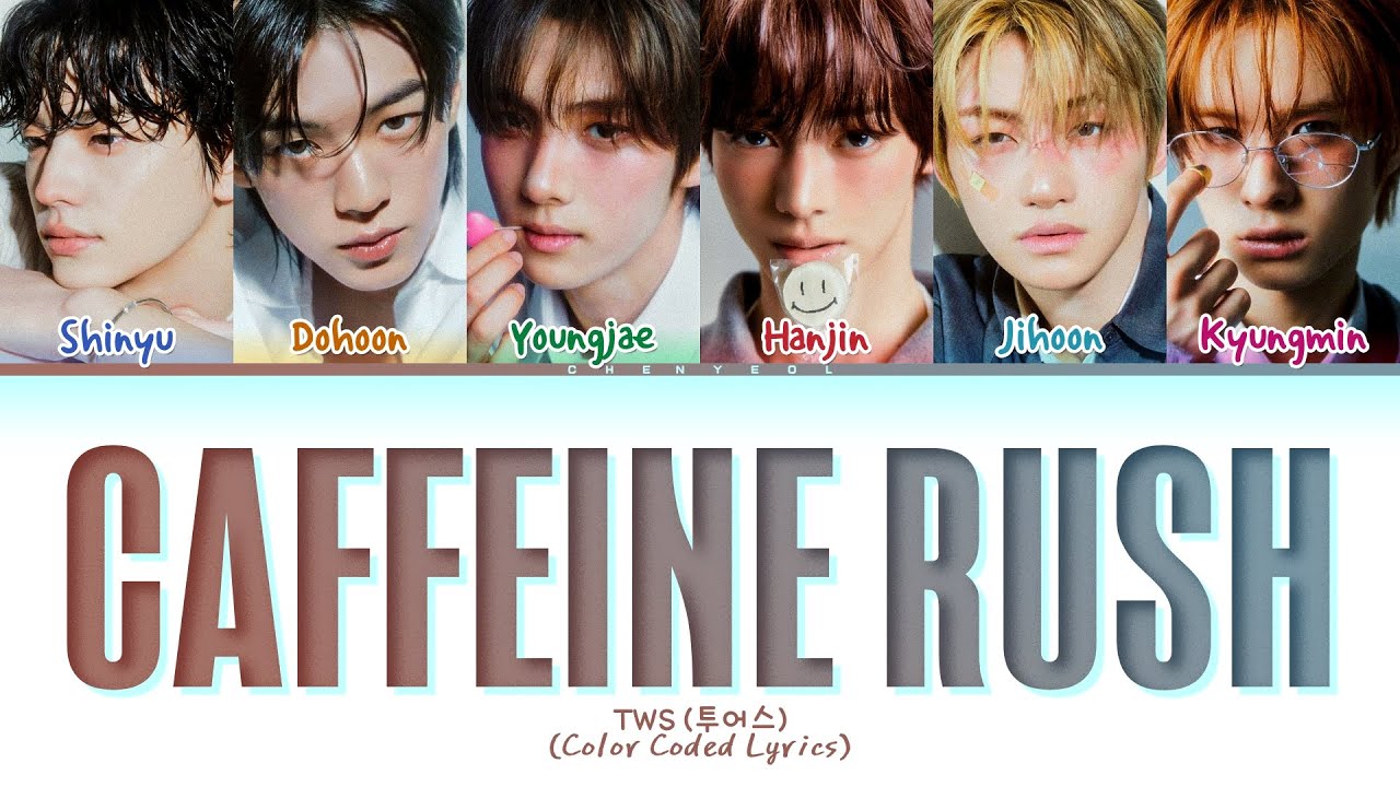 TWS Caffeine Rush Lyrics (투어스 Caffeine Rush 가사) (Color Coded Lyrics)