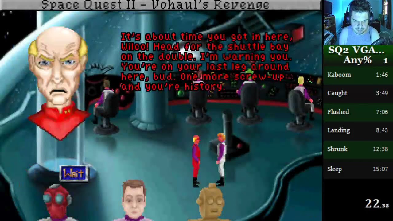 Space Quest 2: Vohaul's Revenge - VGA Fan Remake Any% Speedrun (14:49) [WR]