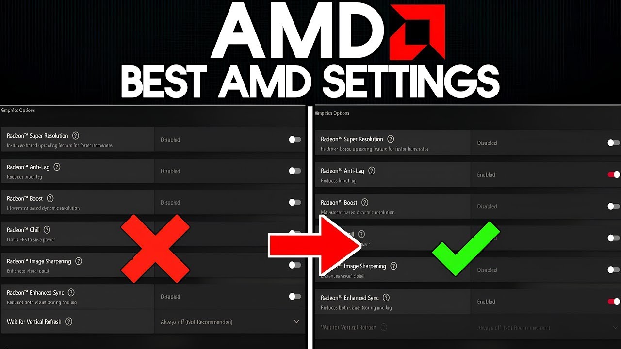 BEST AMD Radeon Settings (2024)🔥 | AMD Radeon Settings for GAMING✔️ *UPDATE*