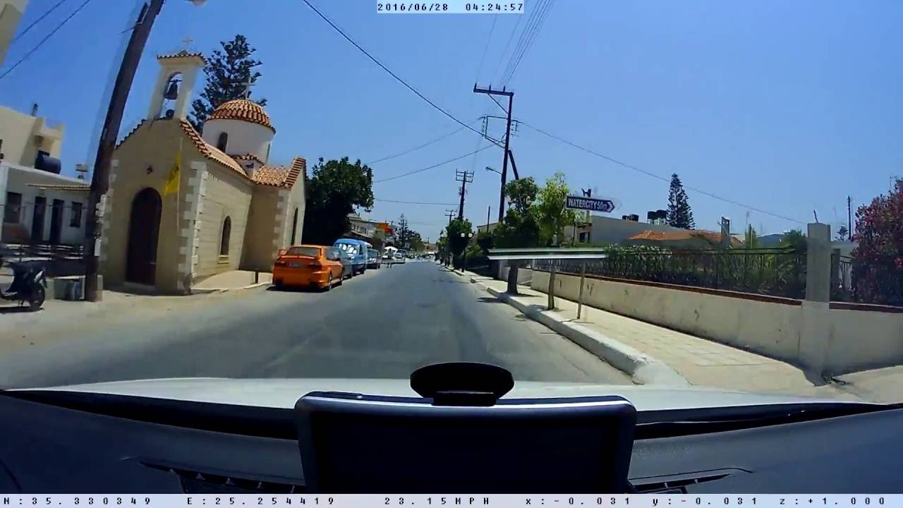 Crete via Dashcam—Herakion to Gournes (Panorama G Street Guardian SGZC12SG)