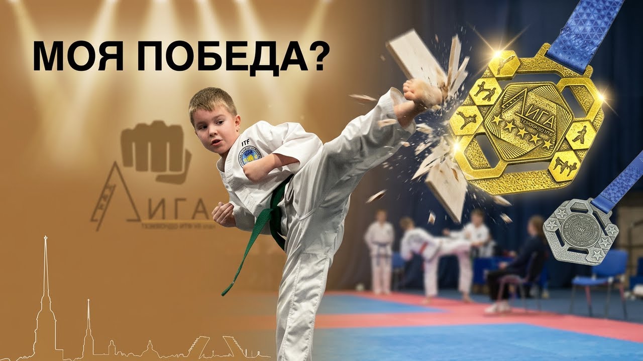 Лига-7 Я Королёв Родион и это мои соревнования по тхэквондо