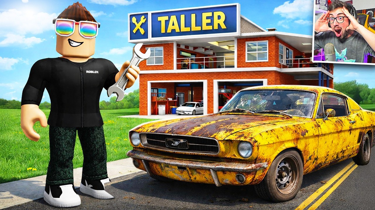 ESTE ES el MEJOR SIMULADOR de TALLER MECÁNICO de ROBLOX