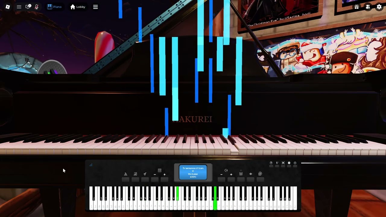AZALI's BATTLE UNDER A BROKEN SKY Played on Roblox Piano