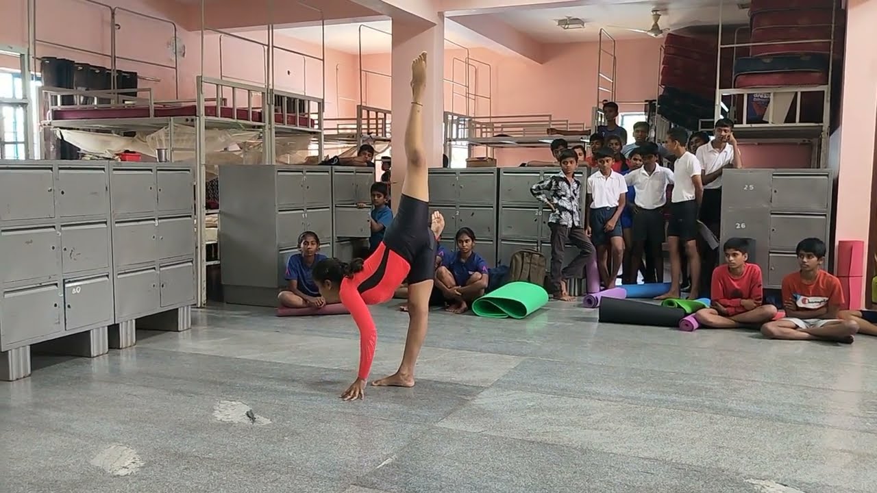 Yashika Bandita K SGFI District level Yogasana sports championship 2025 artistic solo performance 