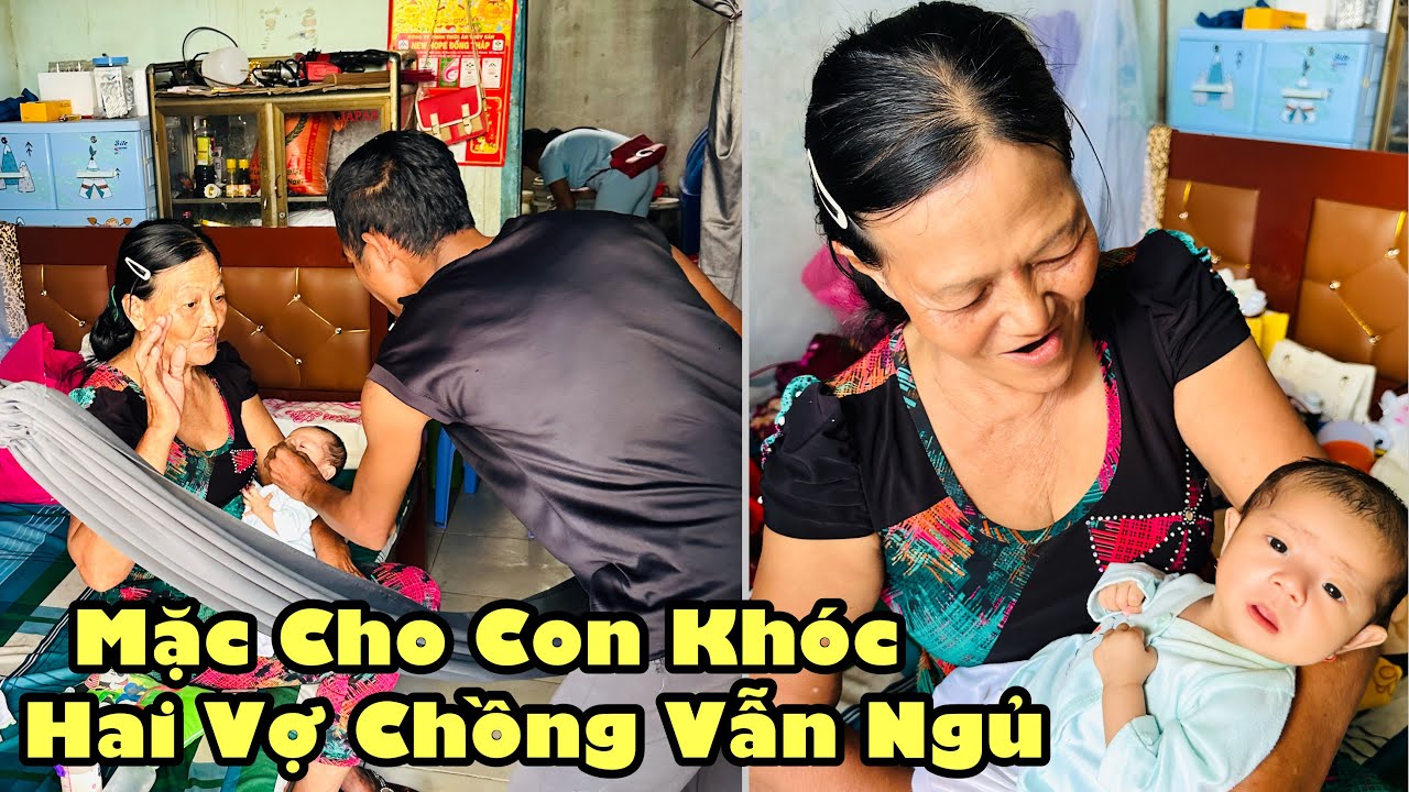 Tới công chuyện sáng sớm con khóc um sùm trời đất ngọc thành vẫn ngủ im re mẹ kêu cũng tiếp tục ngủ 