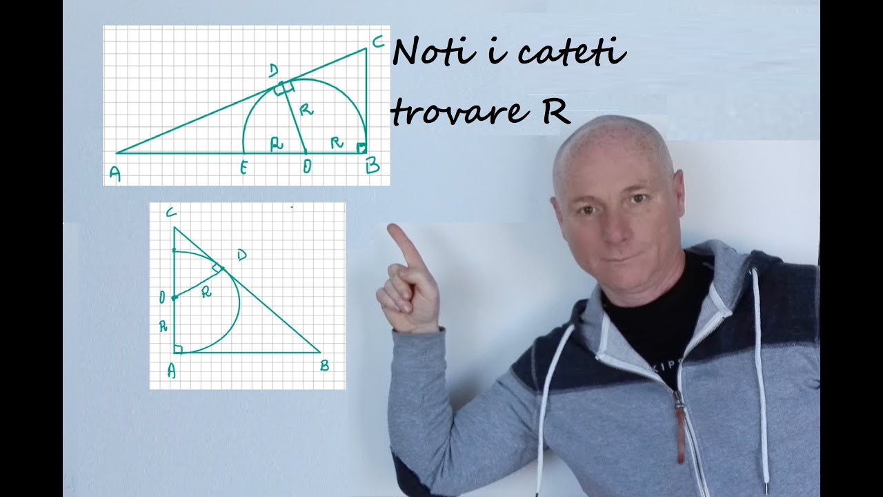 Noti i cateti trovare R