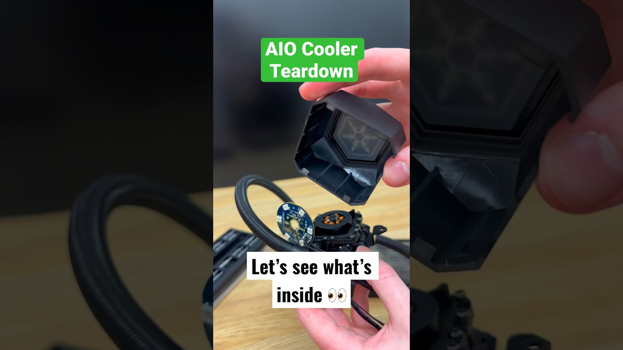 AIO Cooler teardown. Let&rsquo;s see what&rsquo;s inside 👀 #GamingPC #WaterCooler #Teardown #AIO #Educational