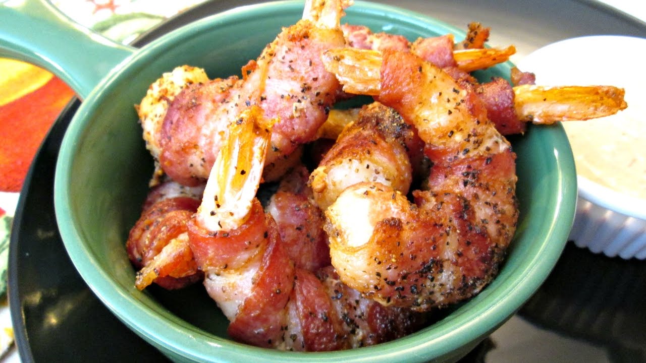 Bacon Fried Shrimp with Pepper Jack Cheese - PoorMansGourmet