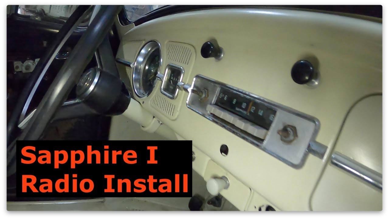 1961 VW Beetle (65 Pan) - AM Radio Install - 096
