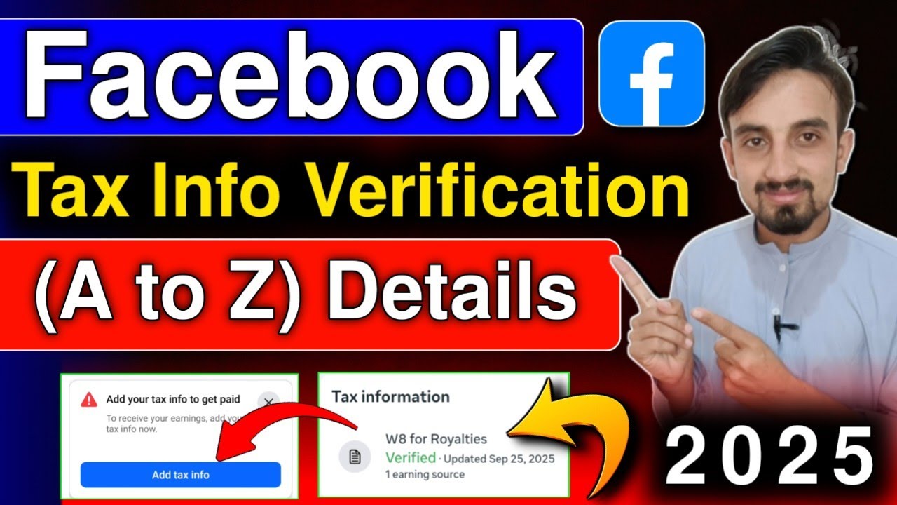 Add Your Tax Info To Get Paid | Facebook Tax Info Verification | Facebook Payout Tax Info
