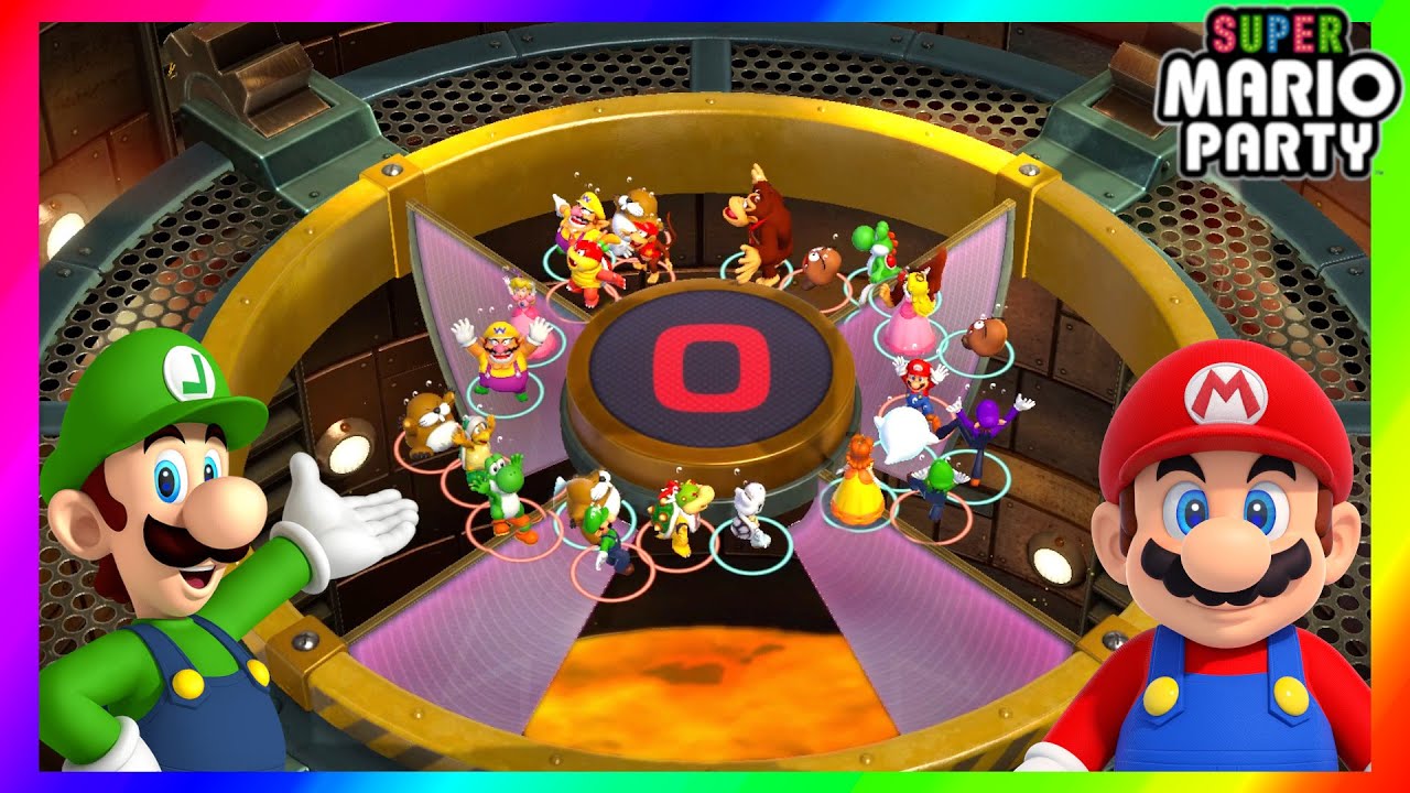 Super Mario Party Minigames Luigi vs Mario vs Rosalina vs Yoshi