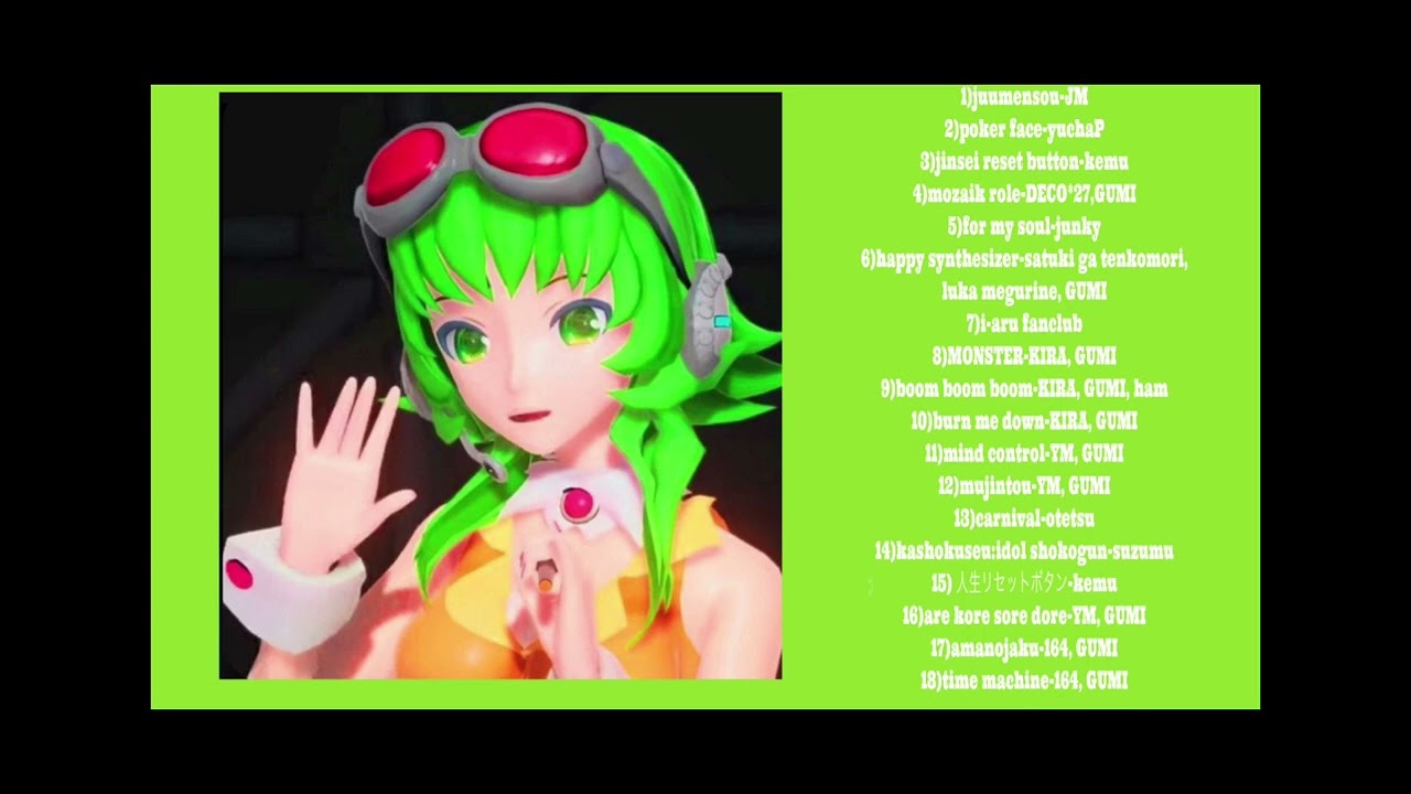 GUMI MEGPOID || A vocaloid playlist
