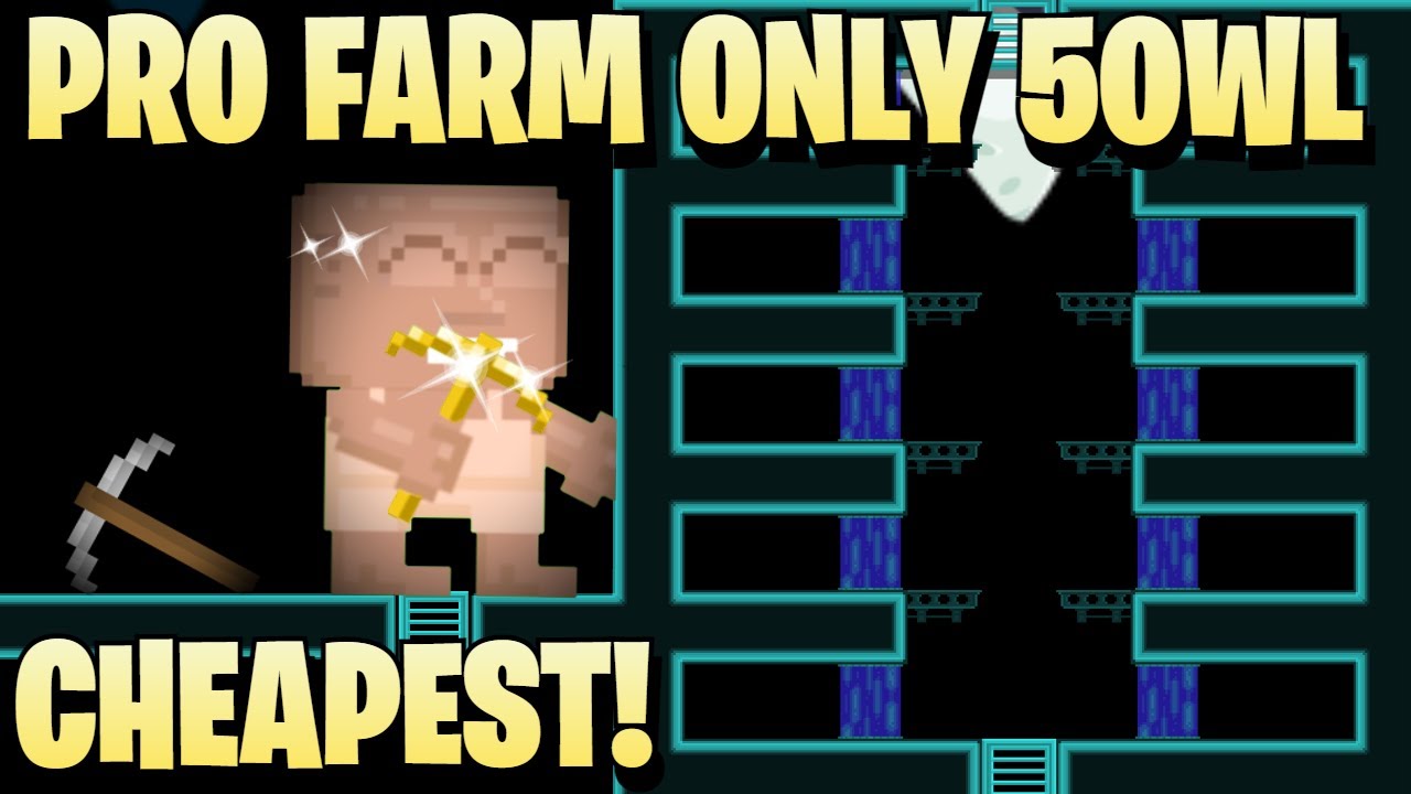 Building PRO FARM for only 50WL! (Profit) | Growtopia