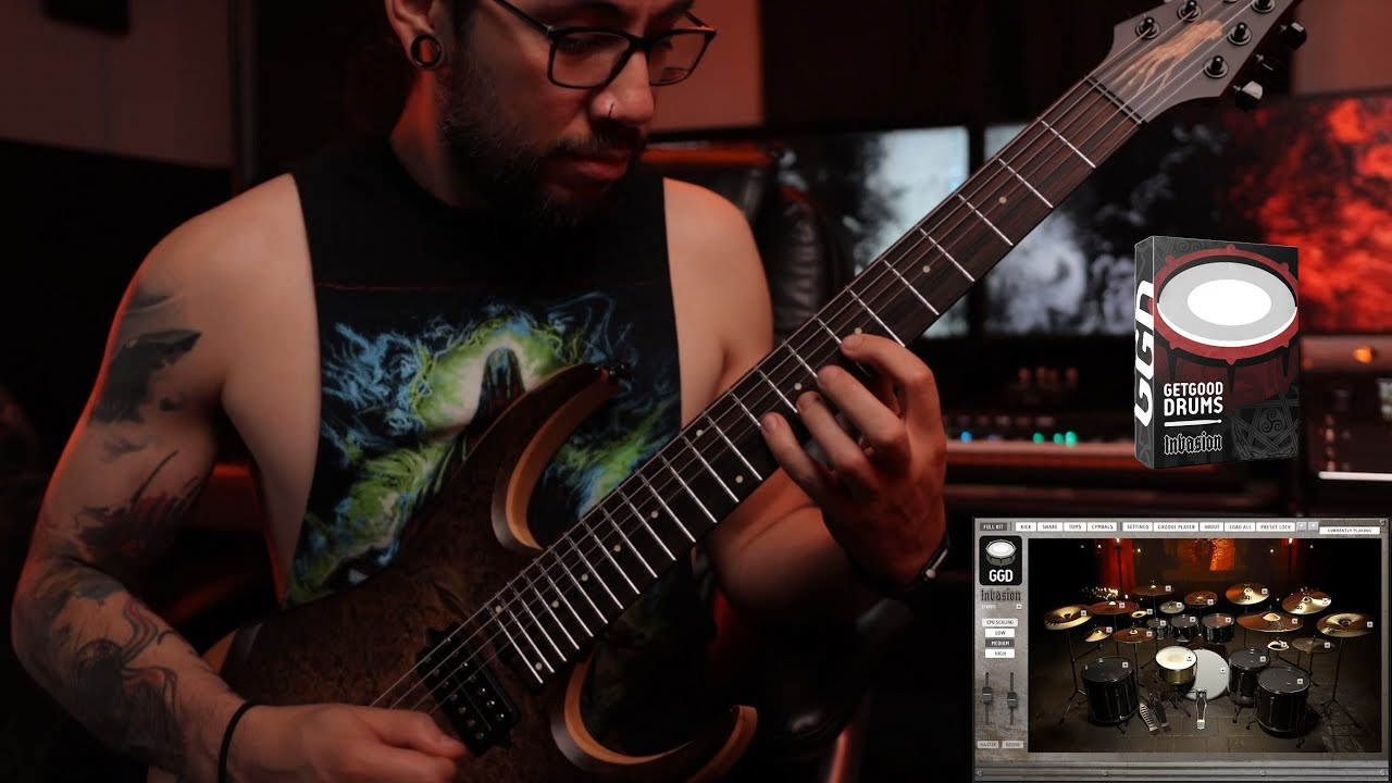 Cory Medina Guitar Playthrough - GetGood Drums Invasion