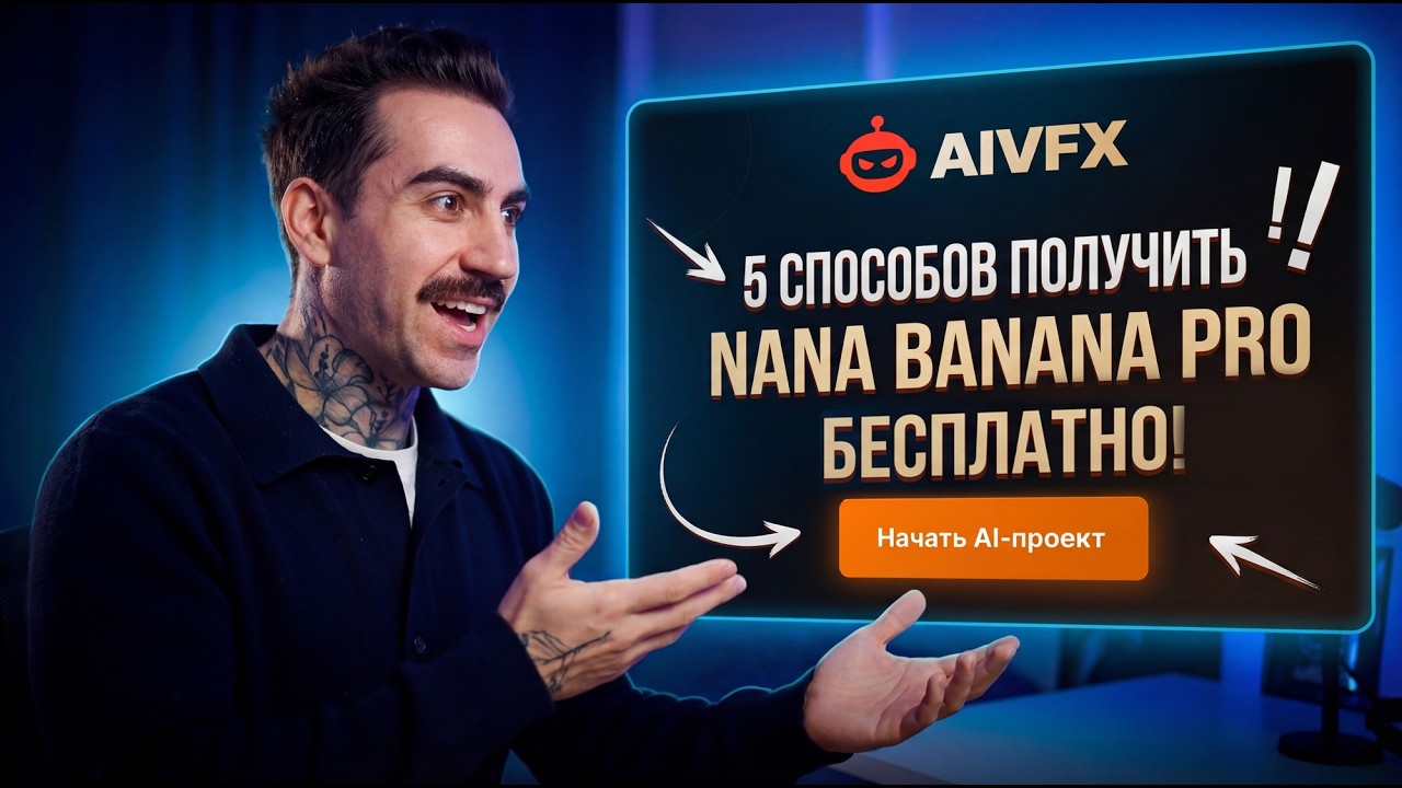Секретный способ получить Nana Banana Pro бесплатно (Пока не прикрыли)