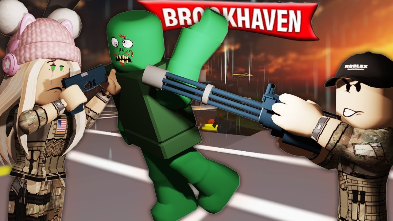 Roblox - ATAQUE ZUMBI NO BROOKHAVEN ( Historinha )