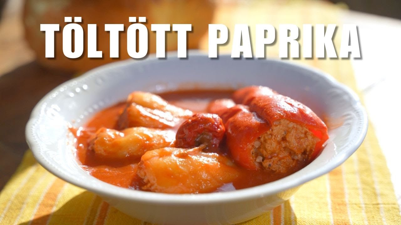 Töltött paprika Borbás Marcsi konyhájából