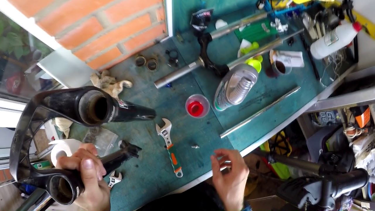 Вилка RockShox XC32 solo air. Обслуживание, сборка