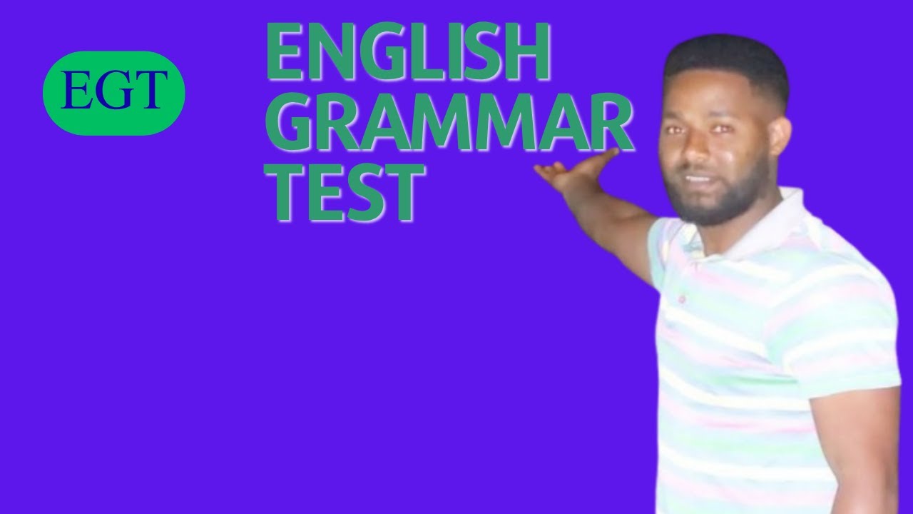 English Grammar Test 1