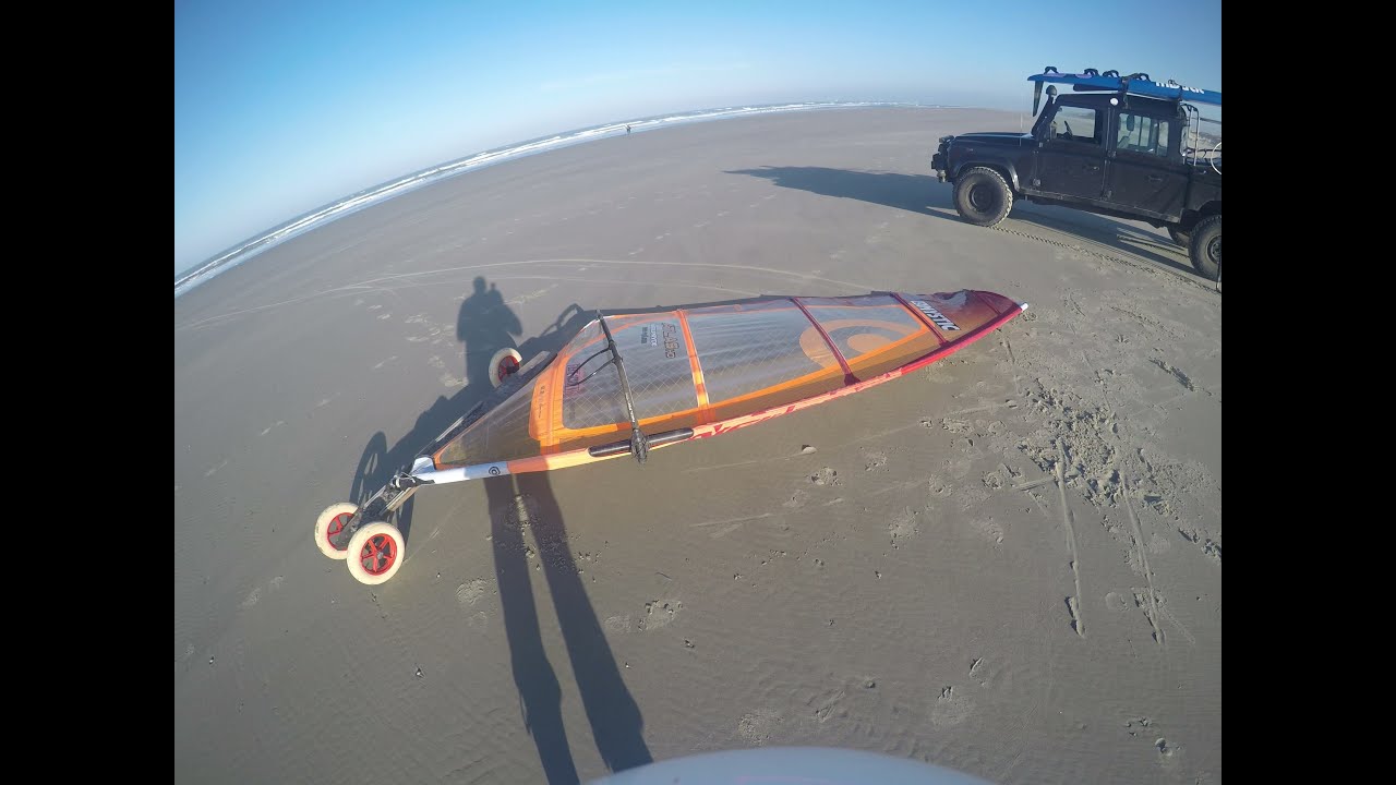 Terschelling Beach, Speedsail, windsurf-cart