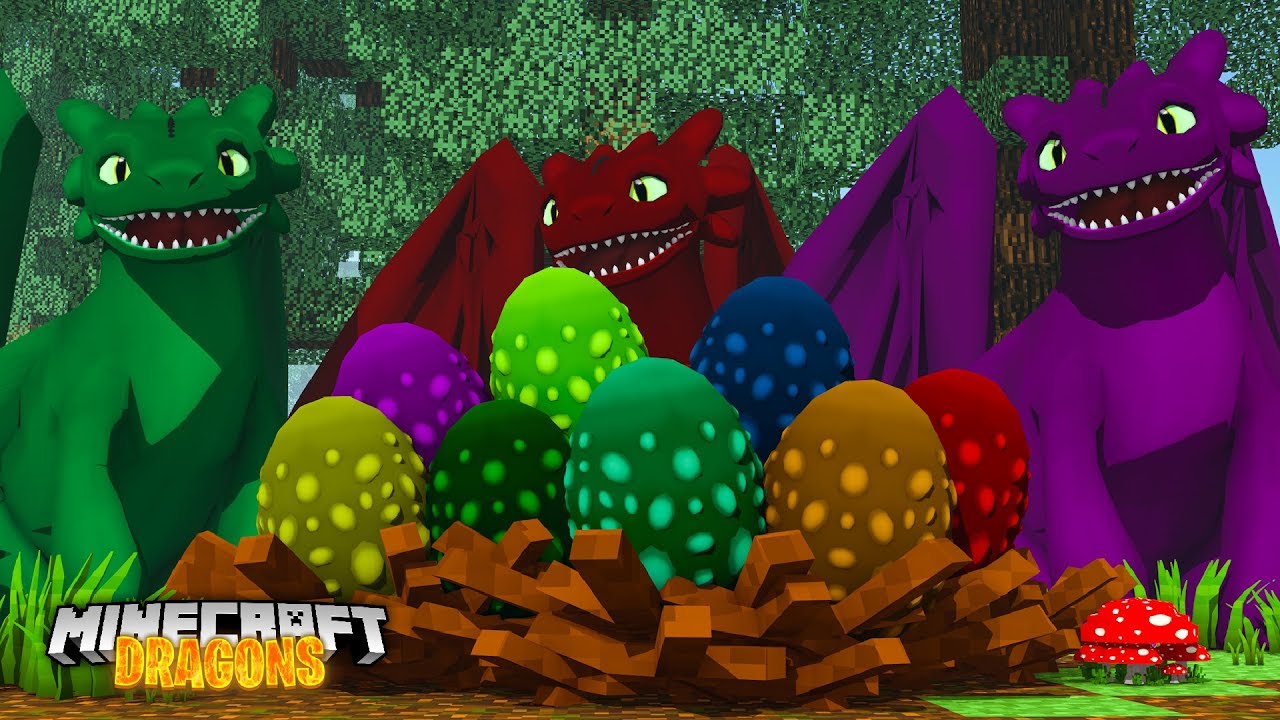 THE NIGHTFURYS LAY EGGS! - Minecraft Dragons S2