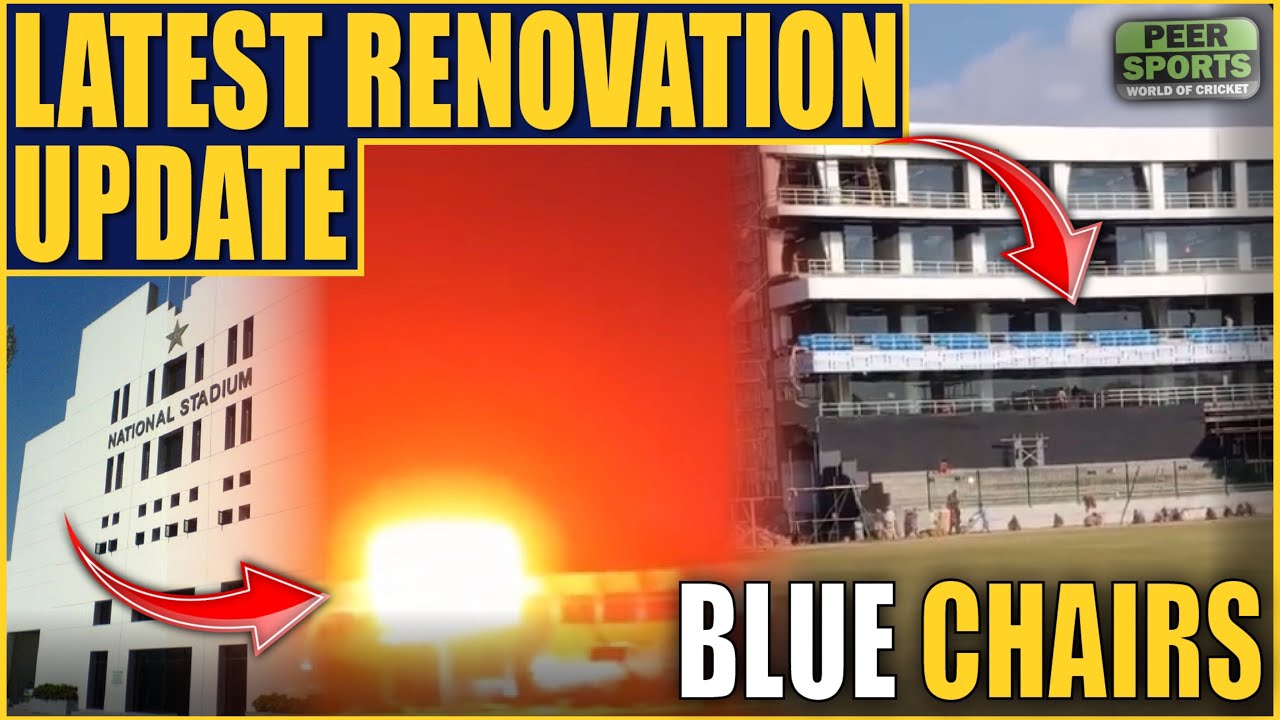 BIG BREAKING🔥 LED Screen Energised | Blue Color Chairs | National Stadium Karachi Renovation Updates