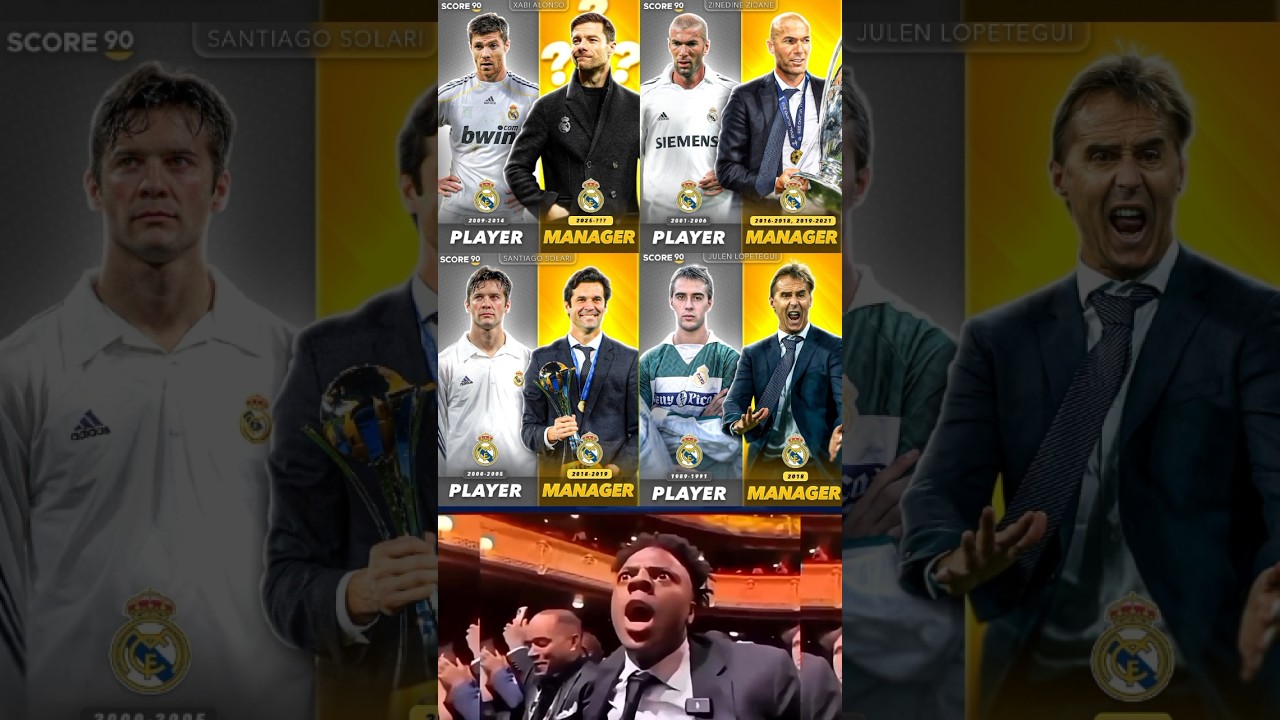 From Player to Manager 👔 Real Madrid&rsquo;s Iconic Career Paths