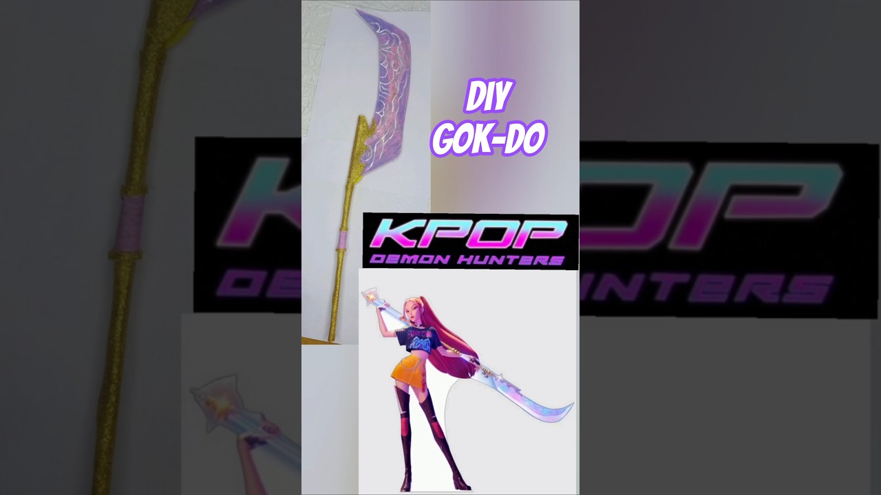 🔥 K-Pop Demon Hunters Weapon Tutoria#shorts #kpop #mira #demonhunters #huntrix