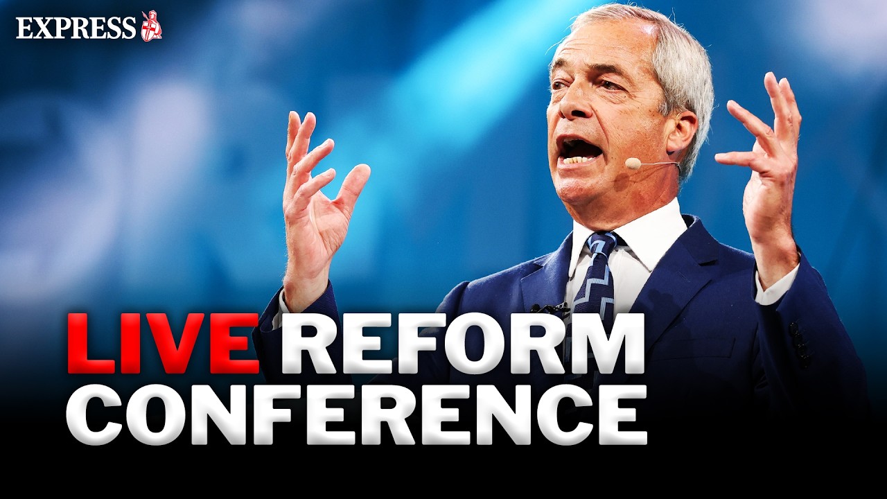 Nigel Farage headlines Reform UK party conference in Birmingham