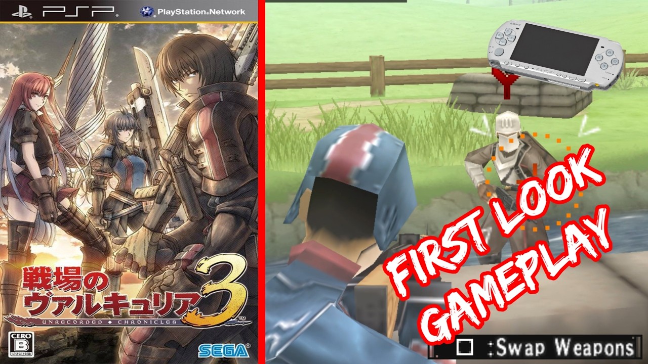 Valkyria Chronicles 3 (English Patched) – PSP Gameplay